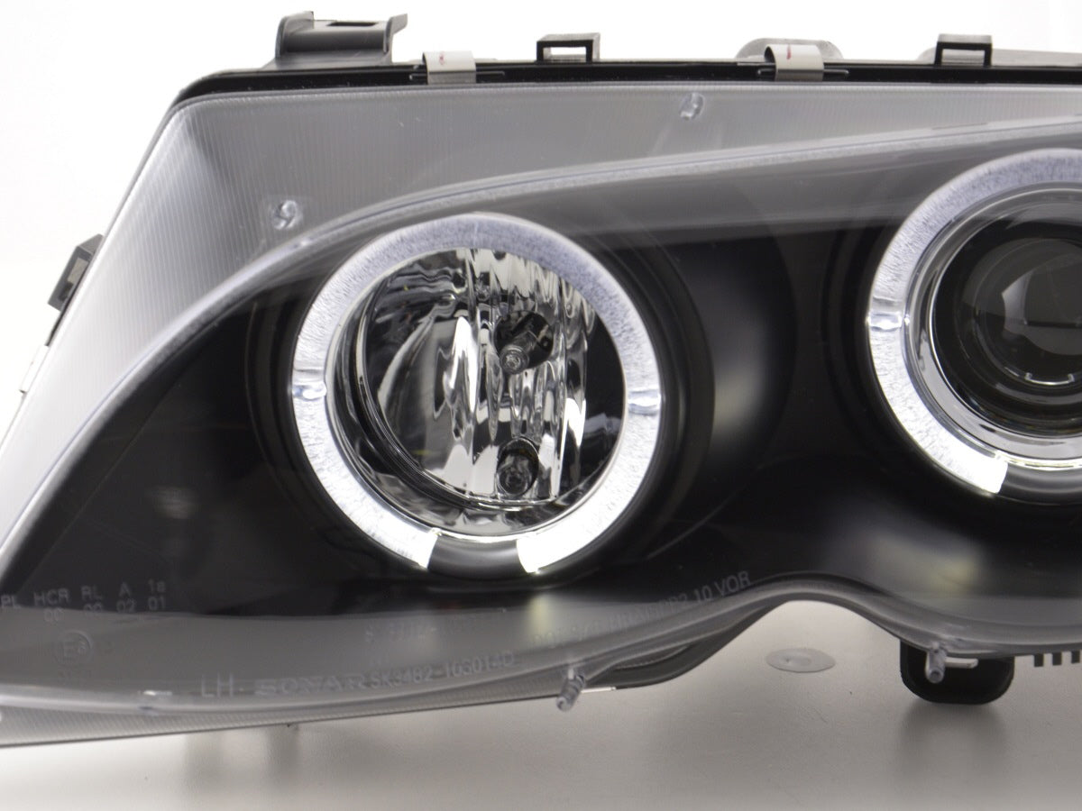 Scheinwerfer Set BMW 3er E46 Limo/Touring 02-05 schwarz Scheinwerfer Set BMW 3er E46 Limo/Touring 02-05 schwarz